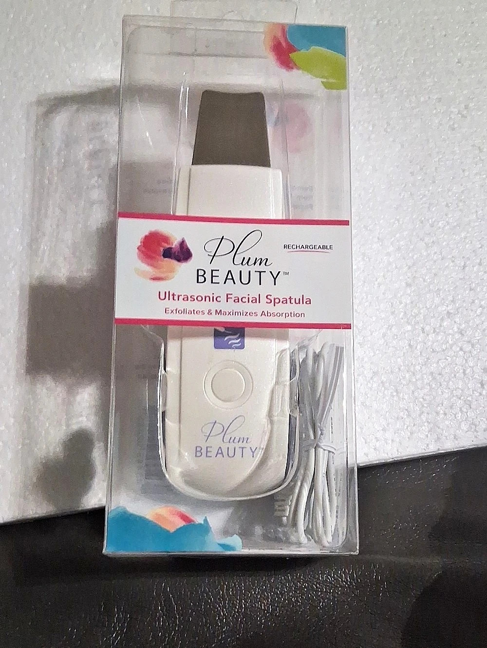 Plum Beauty Ultrasonic Facial Spatula Facial Spatula White NWT